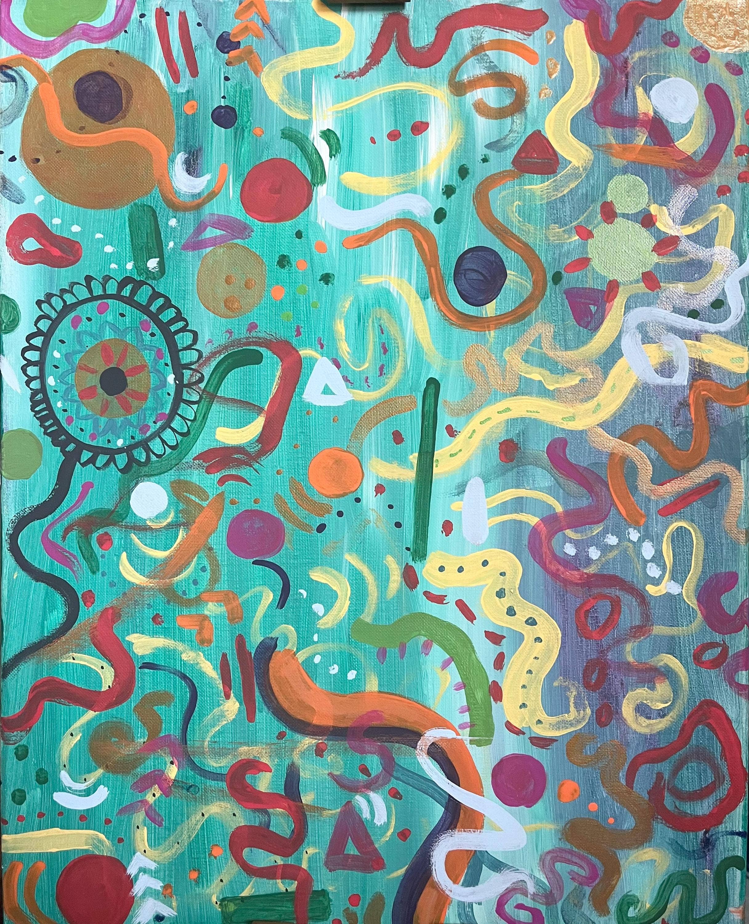 Lyela’s Art - Vendita all'ingrosso Stampa artistica - Arte Contemporanea Astratta su Tela di Barriera Corallina3