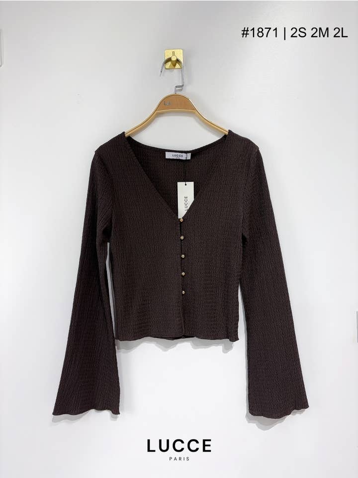 LUCCE - Wholesale Knit Top - Women's - Textured top - TP18713