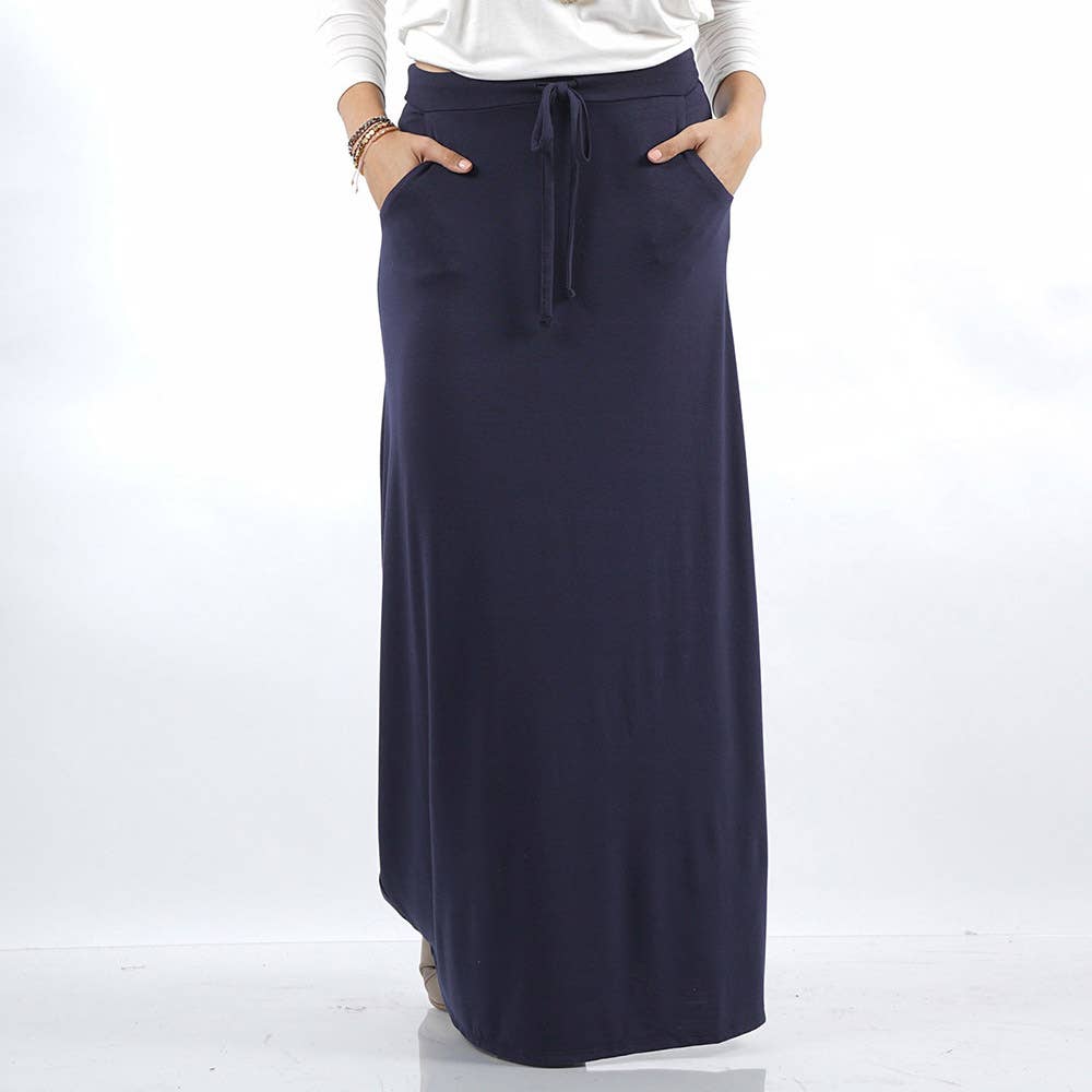 42POPS - Venta al por mayor Falda - Mujer - Falda maxi de talla grande con bolsillos8