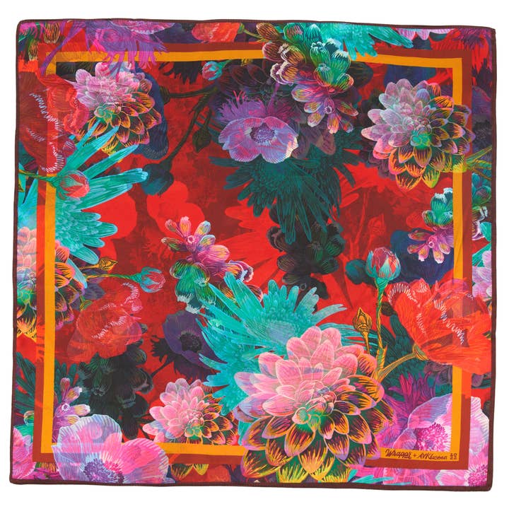 Wrappr - Wholesale Flat Wrap - Rosebud | 18" Mulberry Silk Furoshiki Wrap