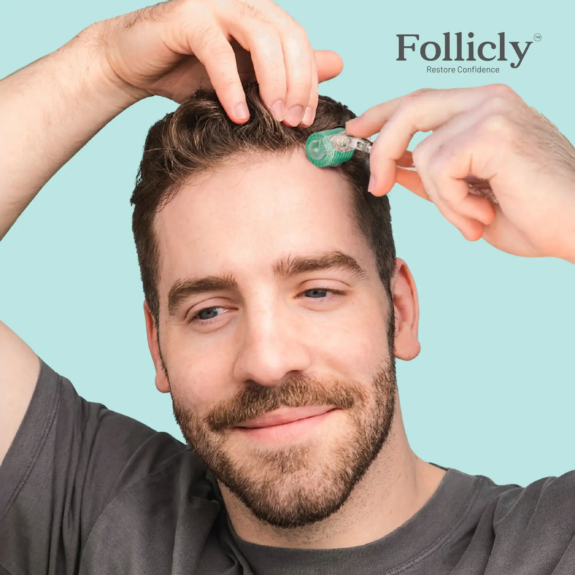 Follicly - Wholesale Face/Beauty Roller - Follicly™ Derma Roller - Real Titanium Microneedles (0.25mm)2