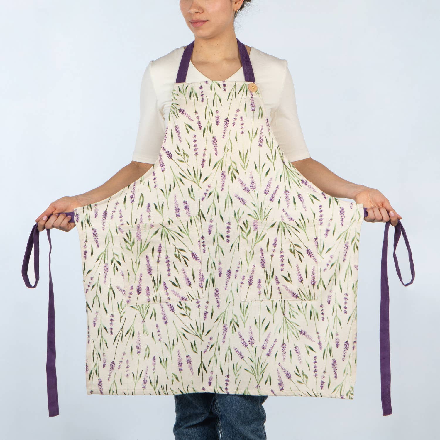 Now Designs by Danica - Wholesale Apron - Lavender Spruce Apron3