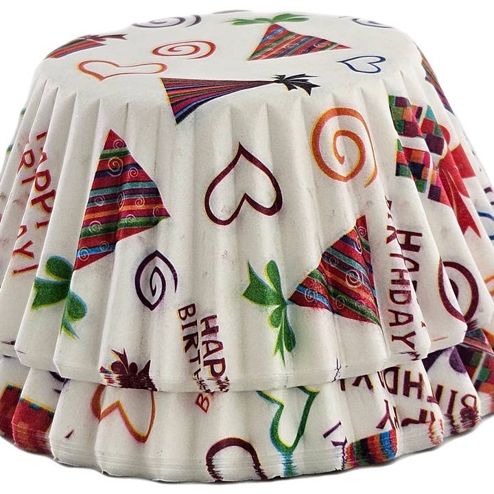 Fox Run Birthday Cupcake Liners, Set of 50, 3” for wholesale by Fox Run Brands