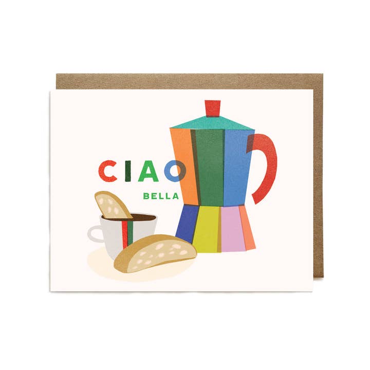 Ula Bloom - Wholesale Everyday Greeting Card - Ciao Bella Italian Breakfast Card