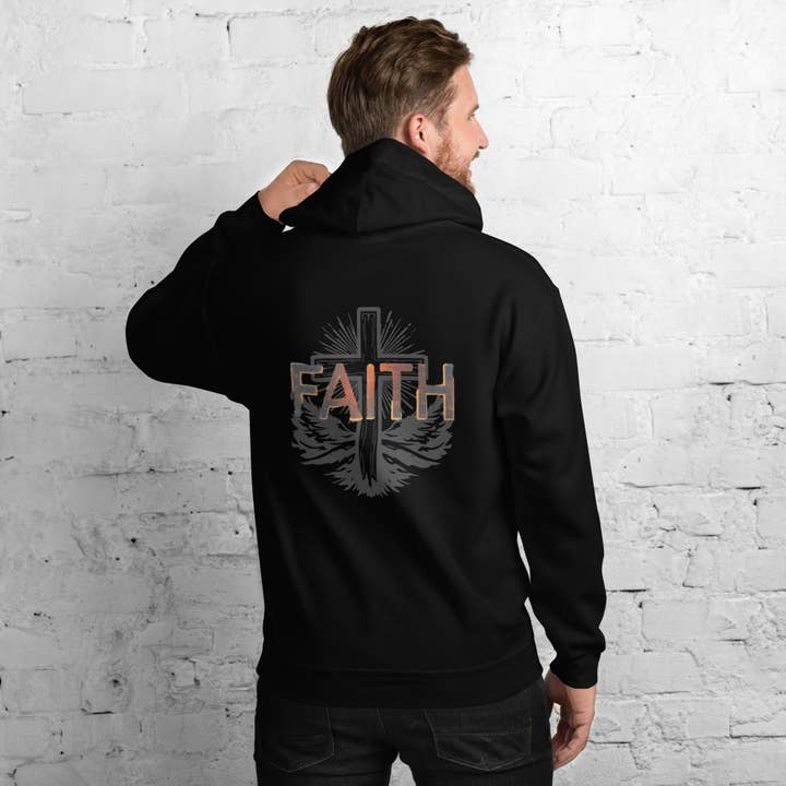 Faith Hoodie with Cross | Christian Apparel for Inspiration for wholesale by Grow Your Faith