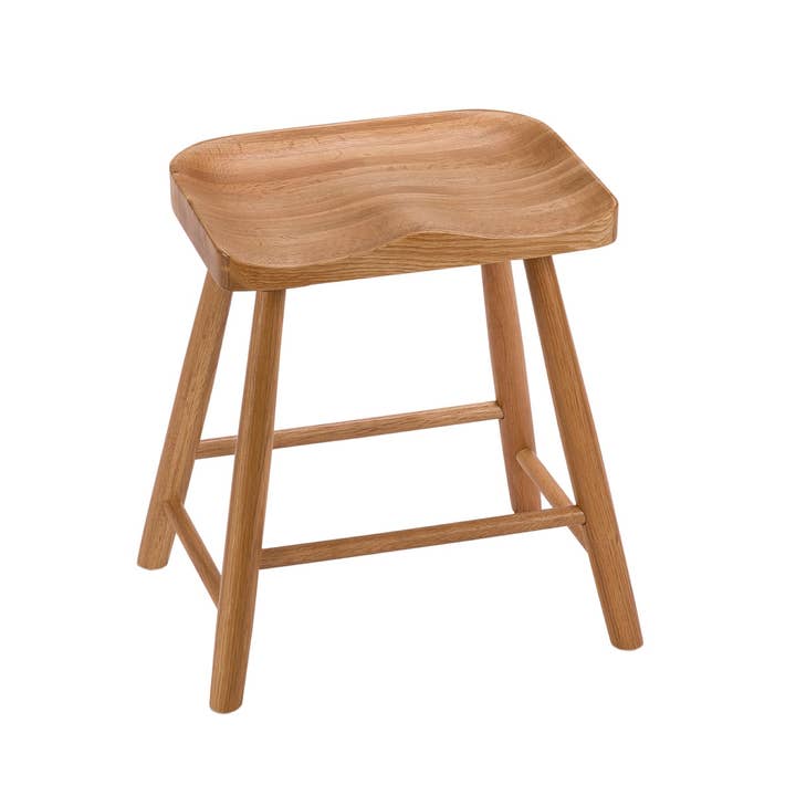 Andrea House - Wholesale Stool - Oak wood stool1