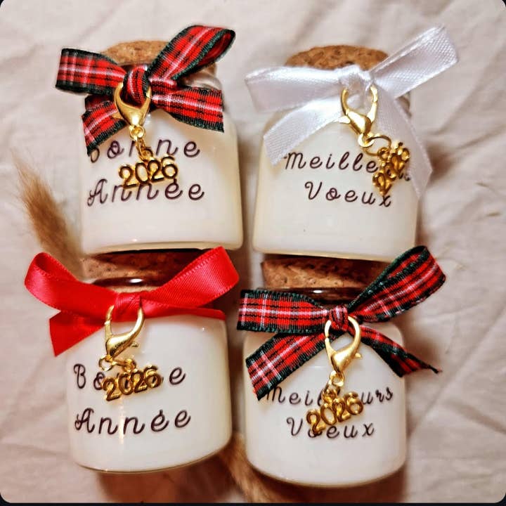 Bougie - Message de bonne année pour la vente par MAMIE CANDLE
