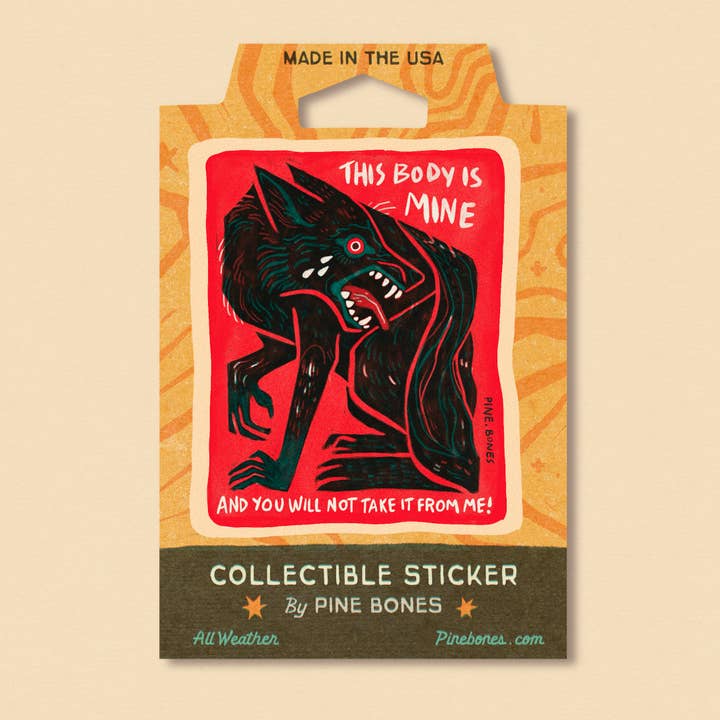 Pine Bones - Wholesale Sticker - Human Rights - Durable & Weatherproof Stick1