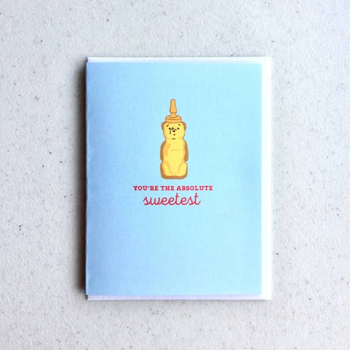 Papermain - Wholesale Thank You Card - Honey Bear Thank You Card - Cute Thanks Honey Pot, Sweet Card, Honey Pun Gift, Honey Favors, Honey Jar
