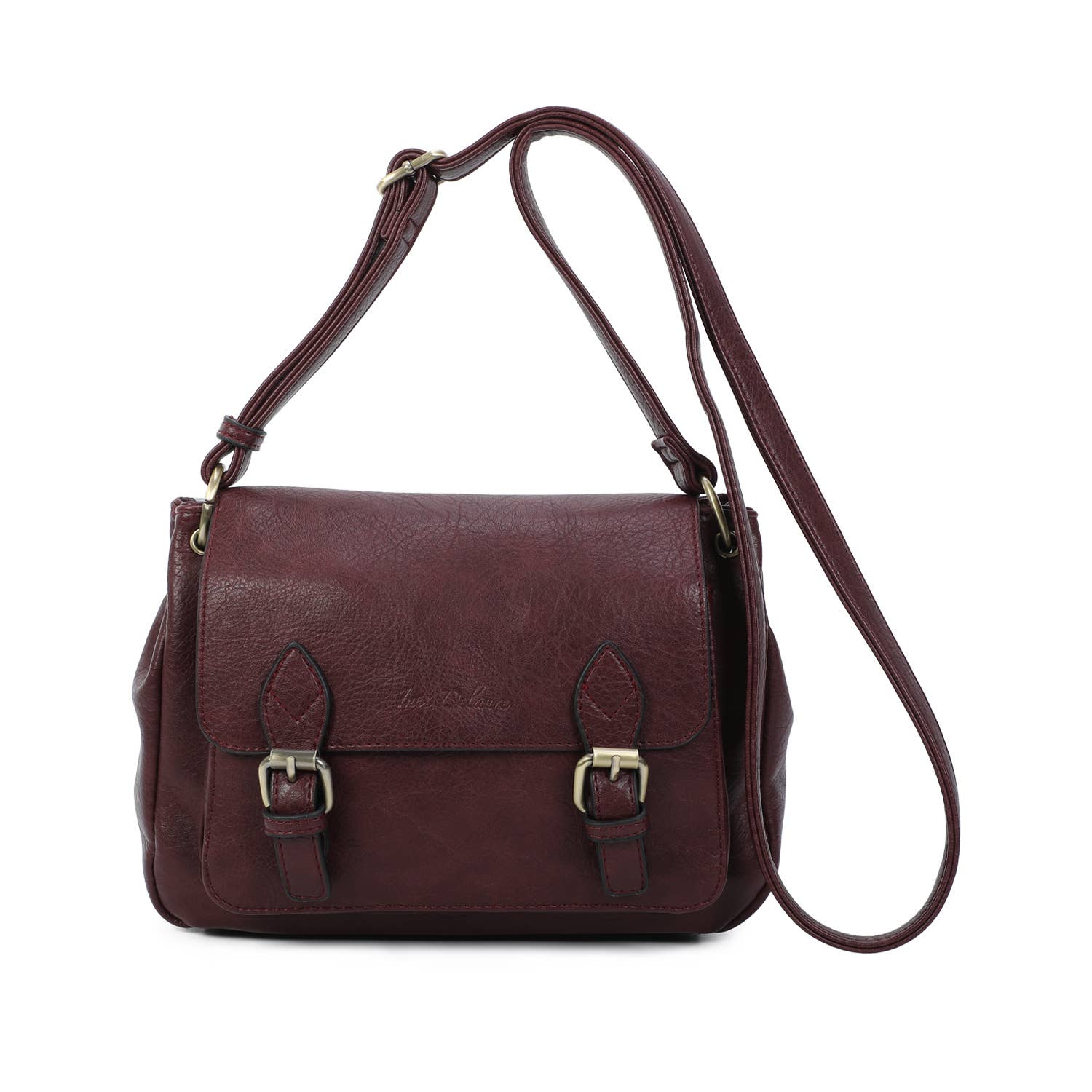 INES DELAURE - Wholesale Shoulder Bag - Women's - Compartmentalized satchel, satchel shape, medium size9