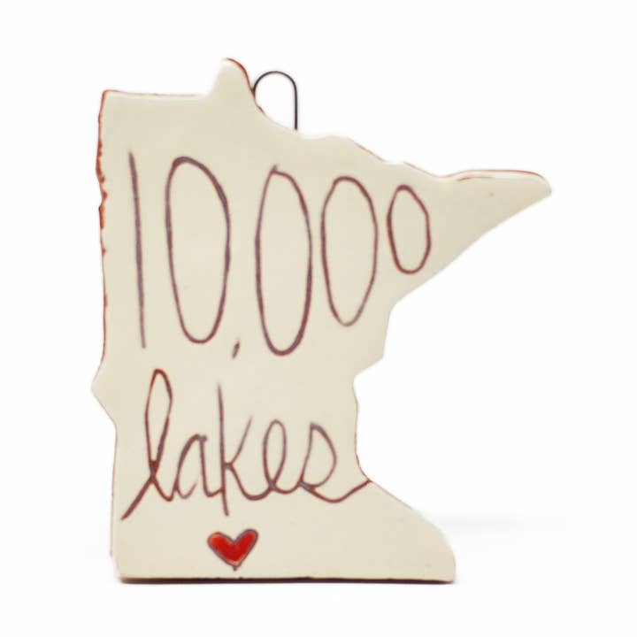 Minnesota 10,000 Lakes Magnet / Ornament for wholesale by Jenny Sue