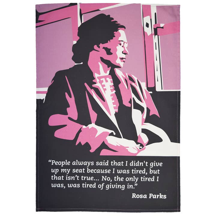 Rosa Parks Tea Towel for wholesale by Radical Tea Towel