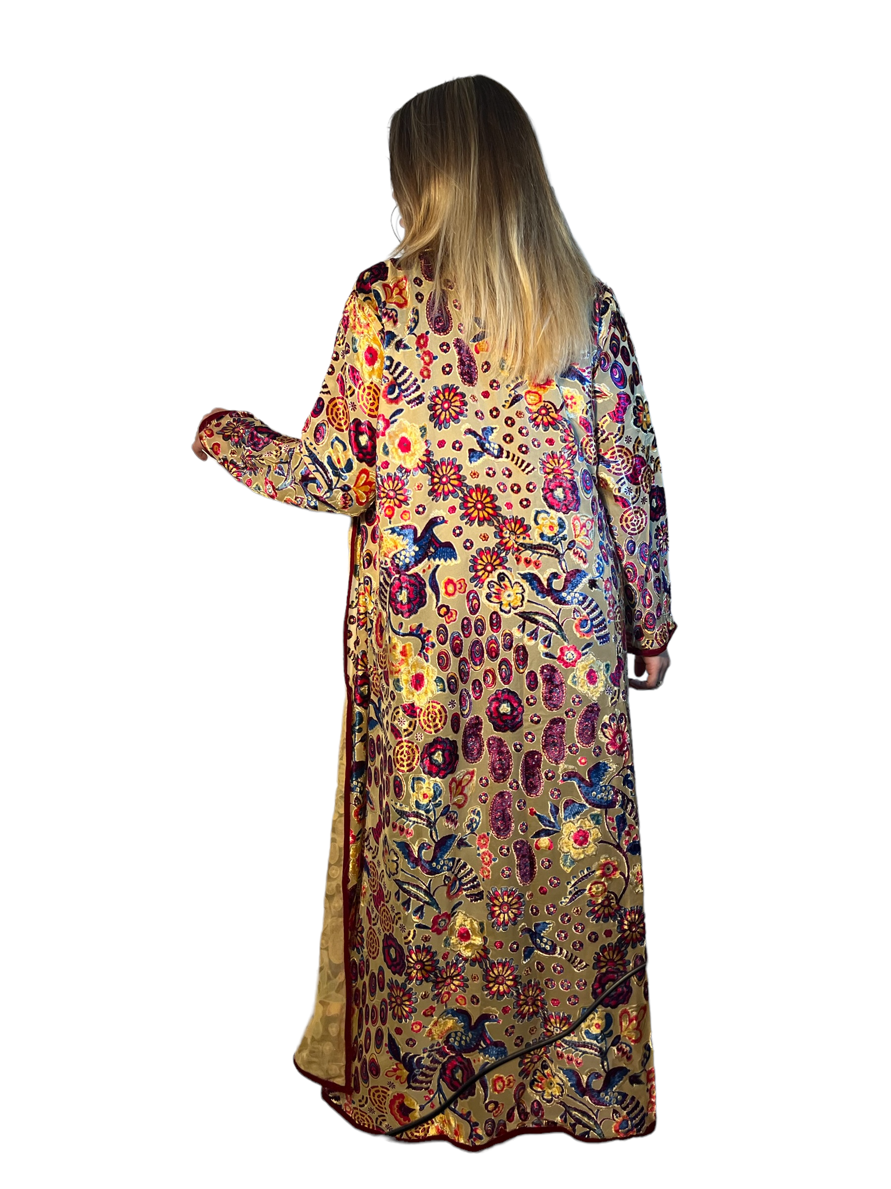 Kinomy - Wholesale Kimono - Women's - Devore Largo transparent kimono, women's elegant long kimono3
