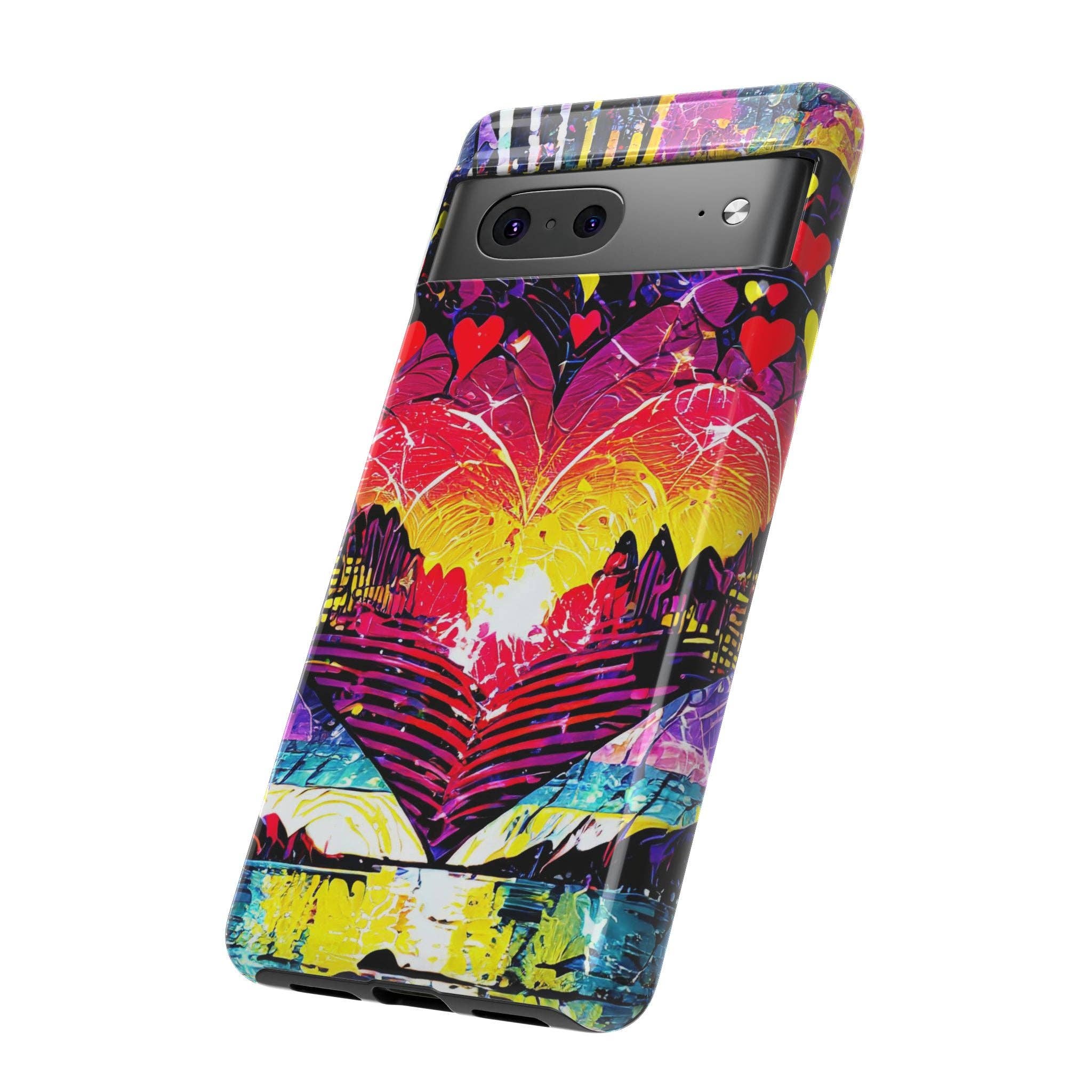 Studio 653 Clothing Co - Wholesale Phone Case - Women's - Vibrant Heart Sunset Tough Phone Case34