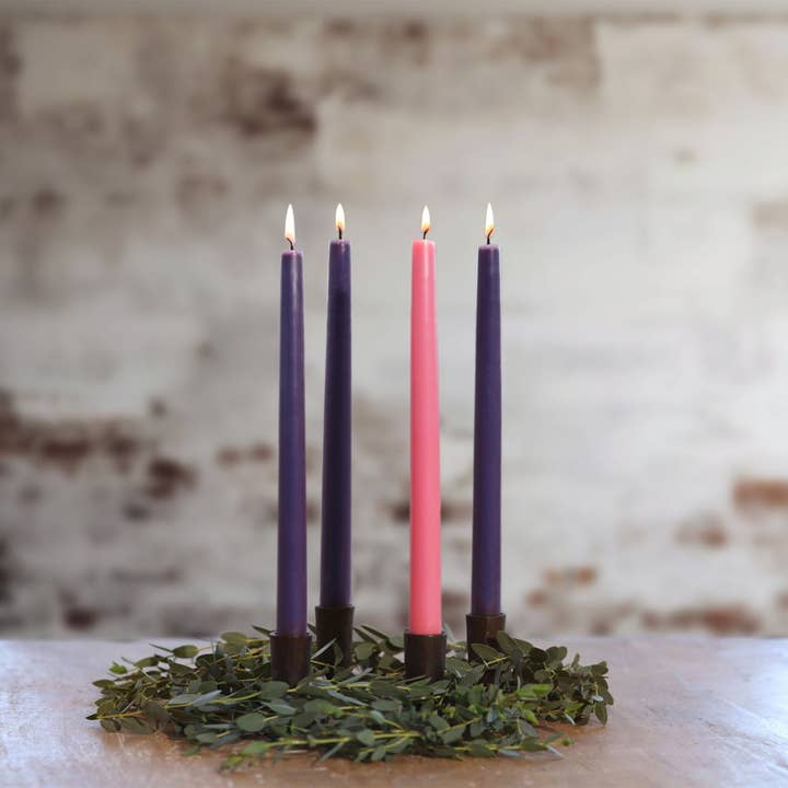 Big Dipper Wax Works - Wholesale Tapered Candle/Candlestick - Taper Candles – 100% Pure Beeswax – Advent 12” Hand-Dipped5