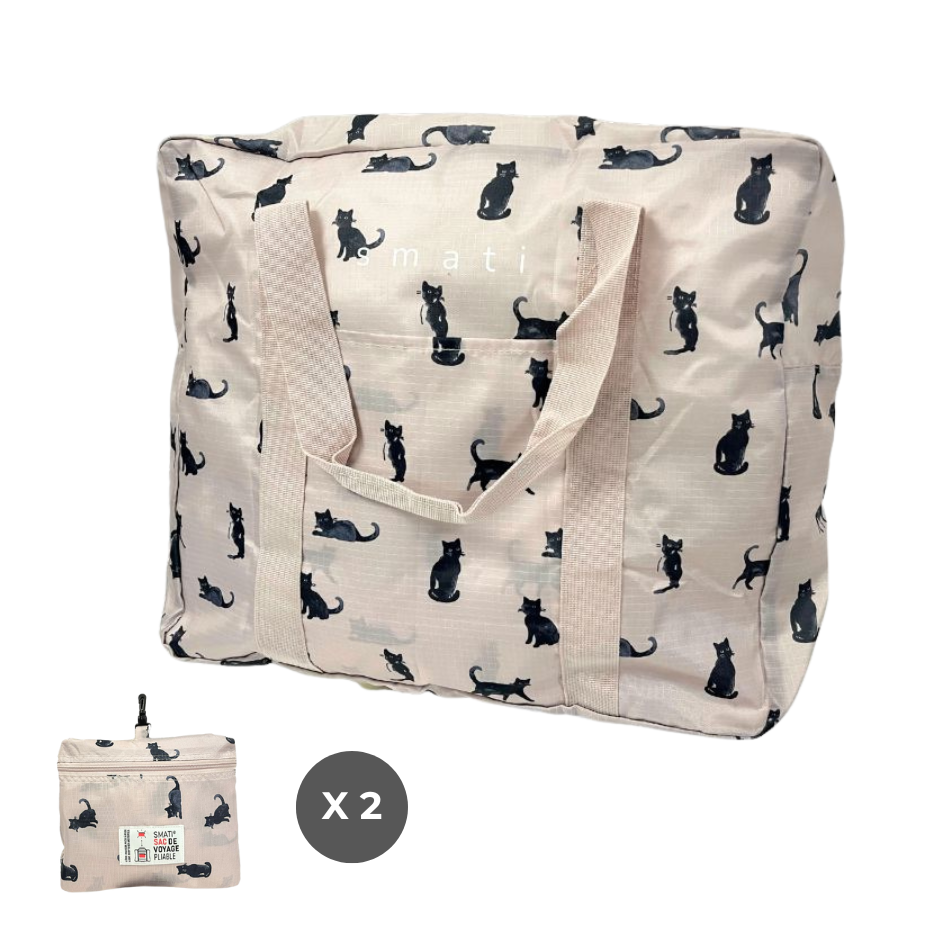 SMATI – wholesale Weekender bag – Unisex – Box of foldable travel bags – 6 assorted designs + POS display1