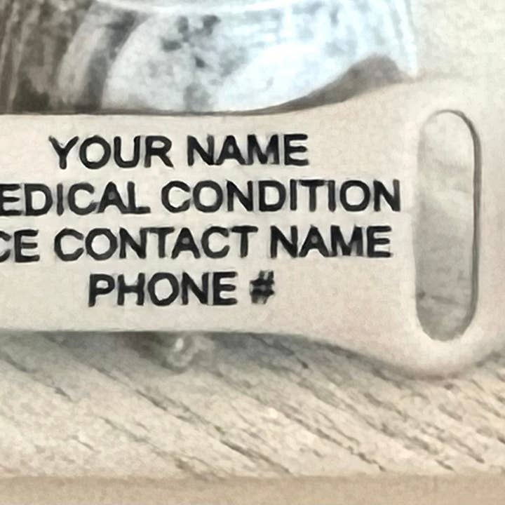 Horlogeband voor contact met noodgevallen, horlogeband voor wholesale door Tara’s Craft Room