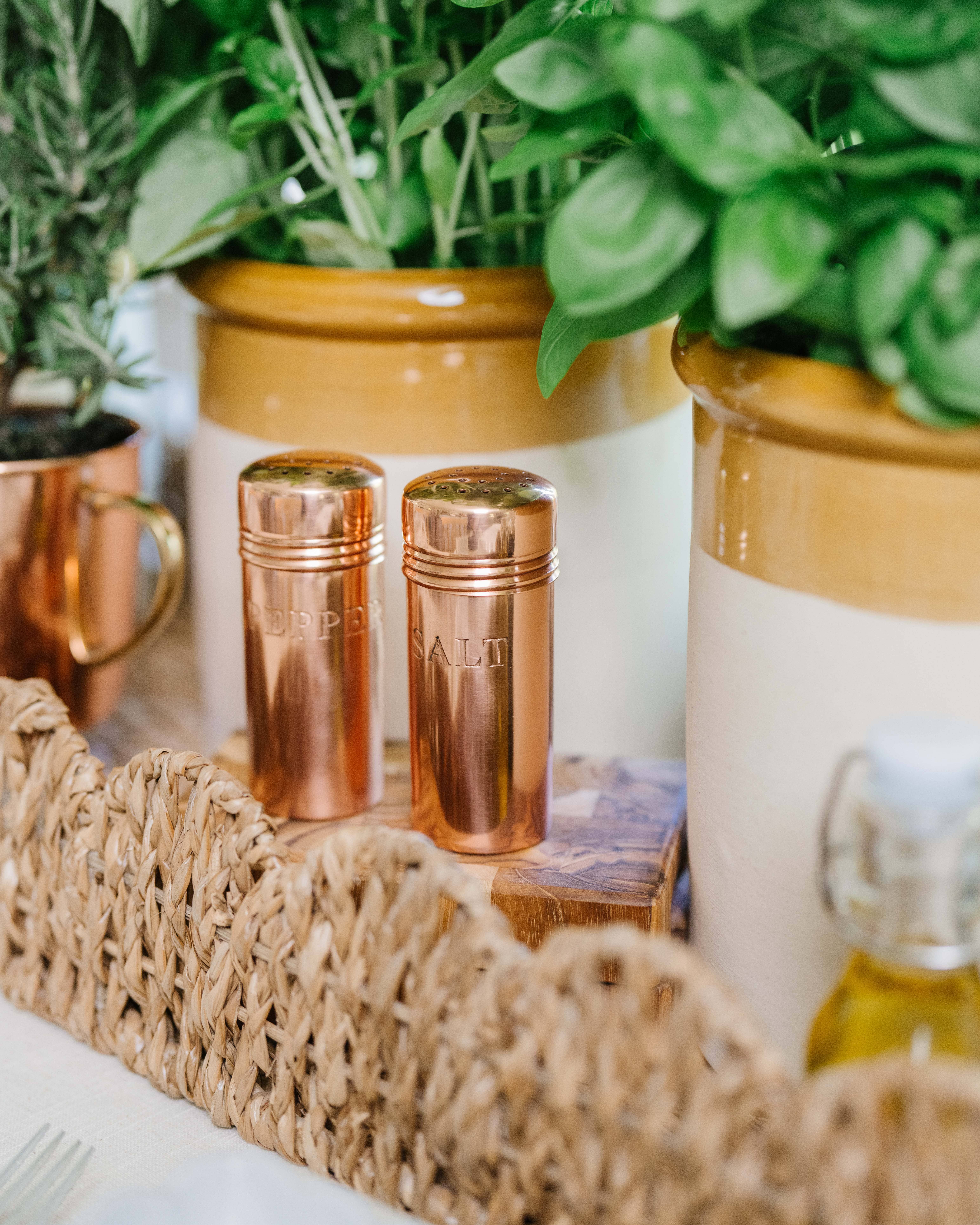 Galley and Fen - Wholesale Salt & Pepper Shaker Set - Copper Salt & Pepper Shakers0