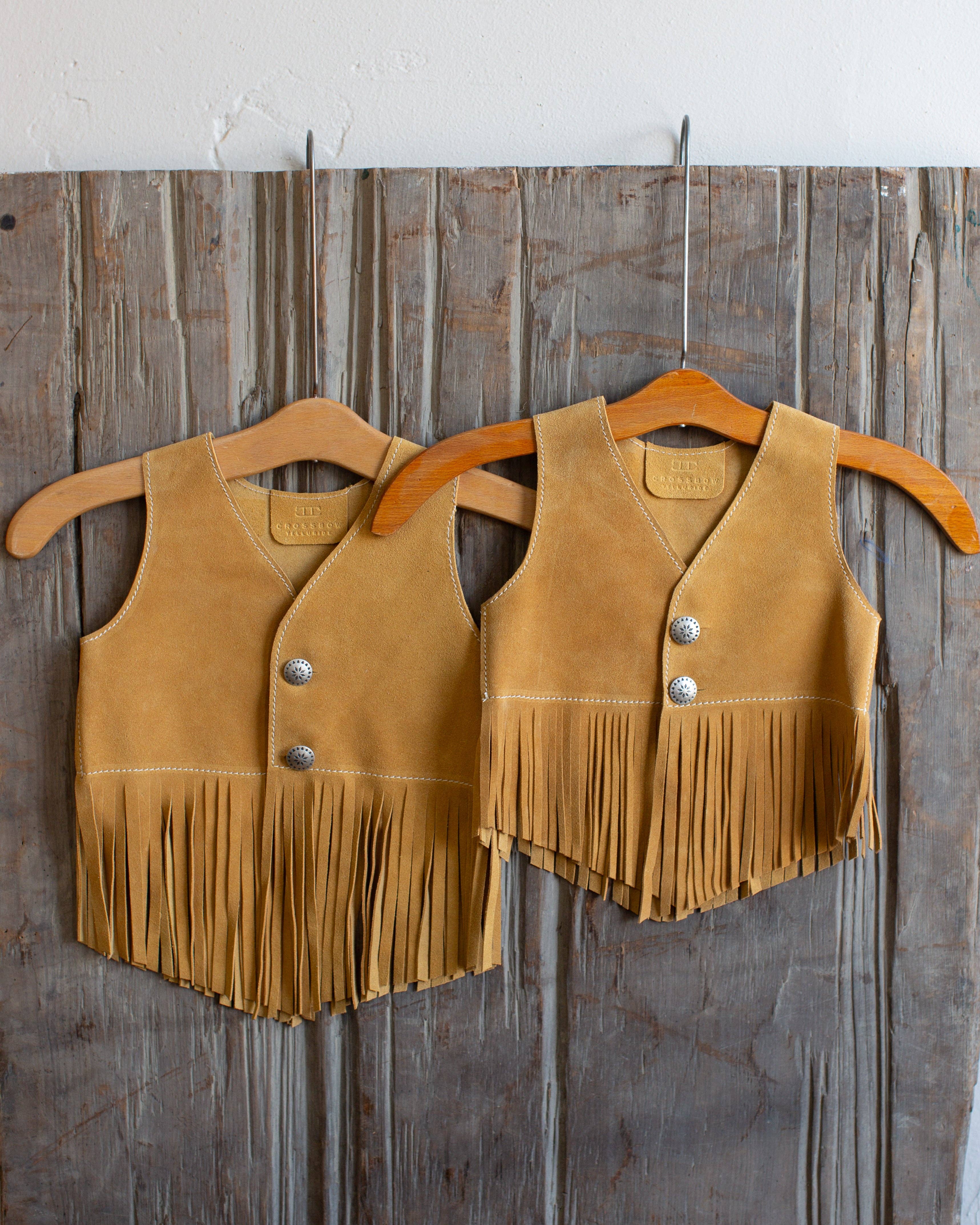 Crossbow Leather - Wholesale Outerwear Vest - Kids - KIDS FRINGED VEST0