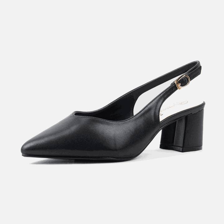 Gabylou - Wholesale Low Heels - Women's - Adjustable wide-fit heeled sandals H - Model Lea0