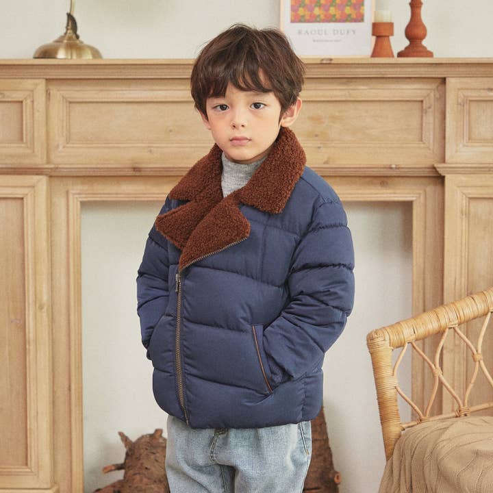 ToTo Heros - Wholesale Puffer Jacket - Kids - Faux Fur Collared Puffer Jacket7