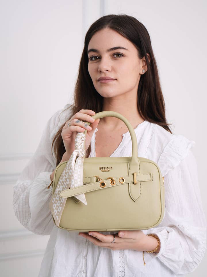 MODERN BUCKLE TOTE BAG for wholesale by Bessie London