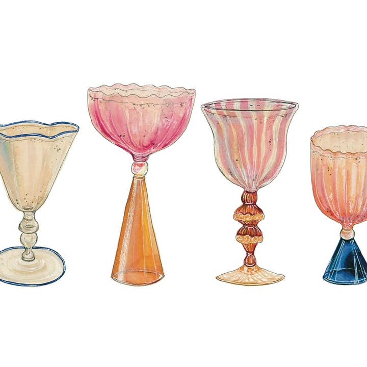 artxnikki – Impressão artística por atacado – Impressão em aguarela de champanhe de luxo0