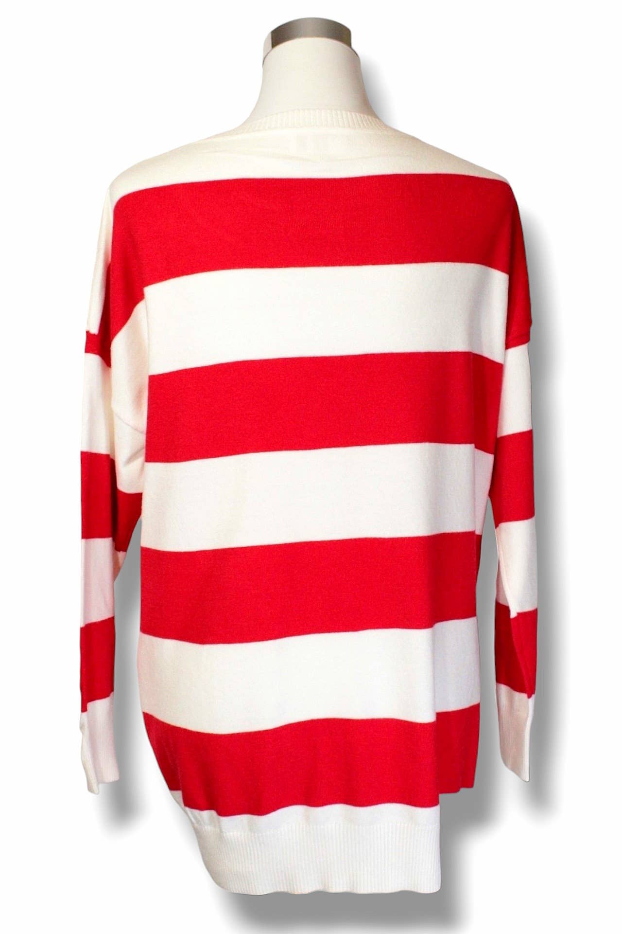 NINEF - Wholesale Tunic Sweater - Women's - Stripe Harmony Sweater - Sophisticated Fit2