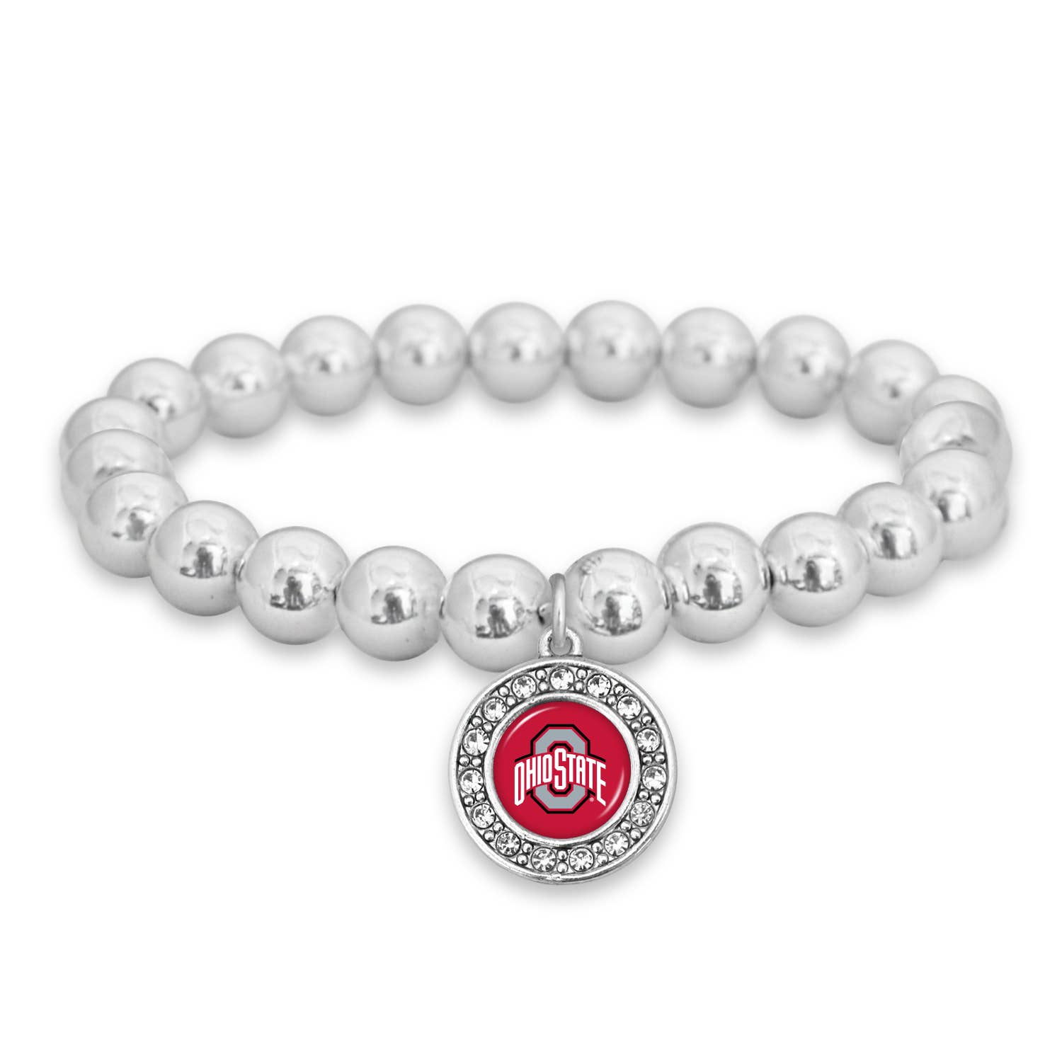 From The Heart - Wholesale Charm/Dangle Bracelet - Ohio State Buckeyes Abby Girl Bracelet0