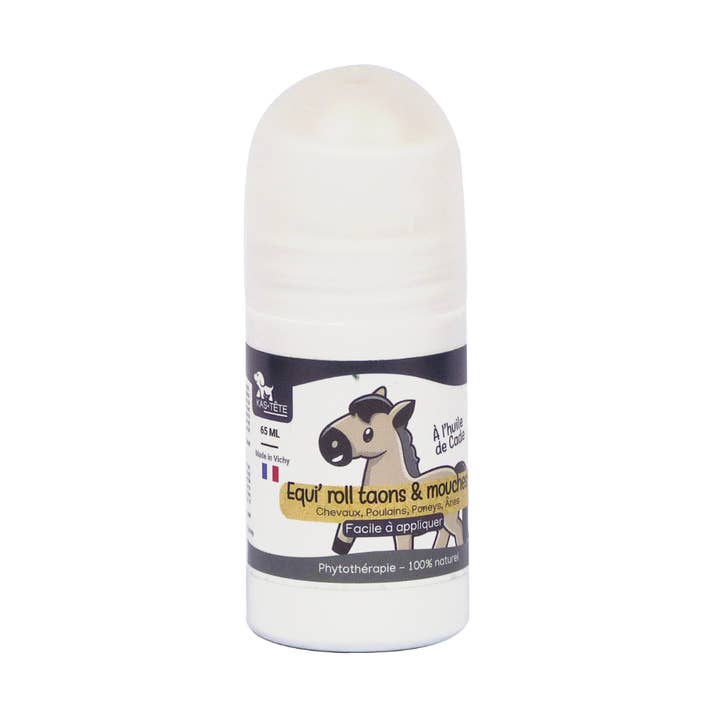Equi'roll on répulsifs taons & mouches Chevaux, Poulains, Poneys, Ânes pour la vente par Kas Tête