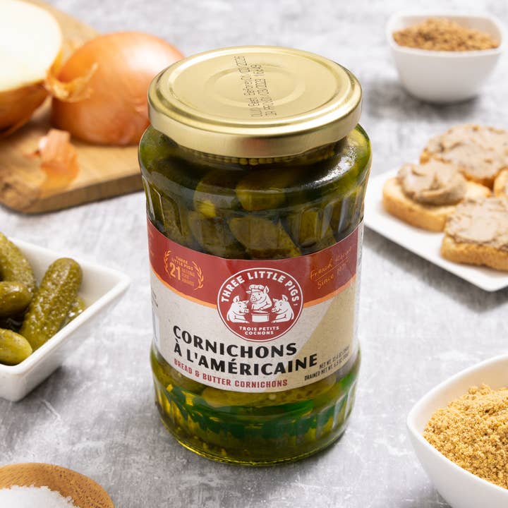 Cornichons à l'américaine - "Bread & Butter" for wholesale by Three Little Pigs