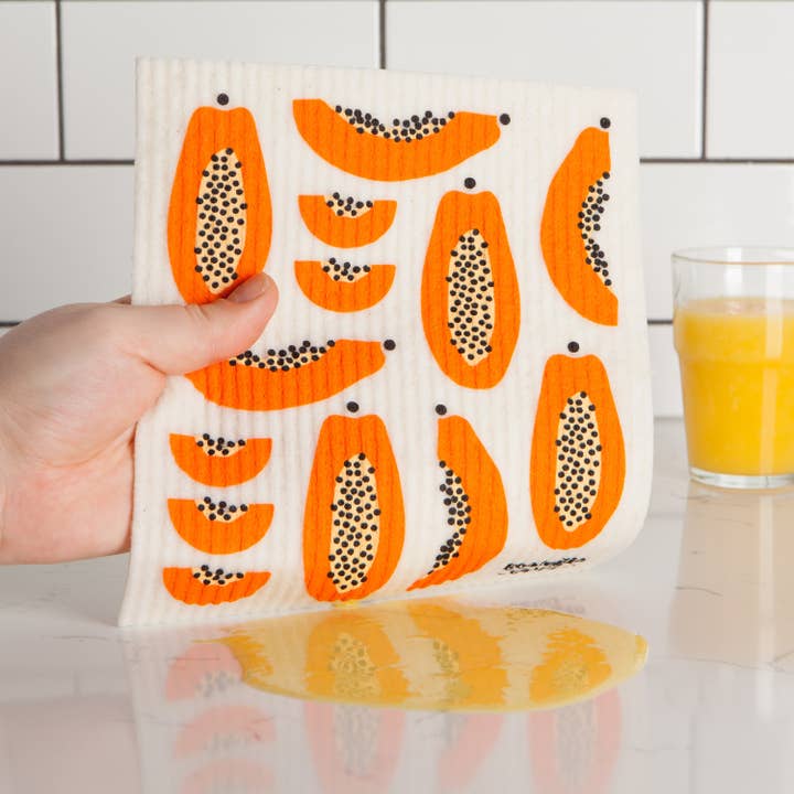 Ecologie - Wholesale Dishcloth - Papaya Swedish Dishcloth4