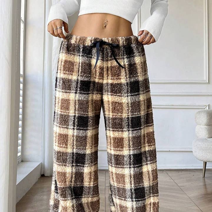 Winter Print Warm Flannel Fleece Plaid Lounge Pants and other Purchase Wholesale custom flannel pants. Free Returns & Net 60 Terms on Faire trending on Faire.