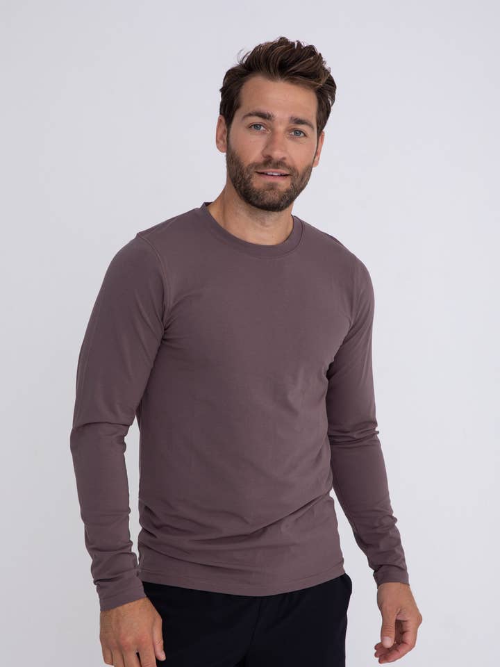 Mono B - Wholesale T-Shirt - Men's - Pima Cotton Blend Long Sleeve