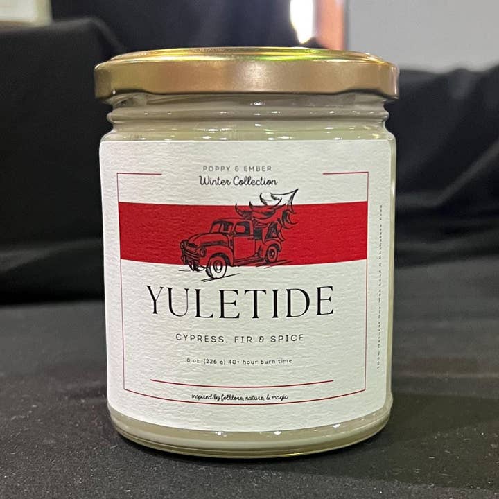 Poppy & Ember - Wholesale Jar/Filled Candle - Yuletide Candle | Winter Holidays Aromatherapy Candle0