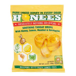 L&F Universal Goods - Wholesale Hard Candy - Honees Honey Lemon Menthol Eucalyptus 20PC/12CT0