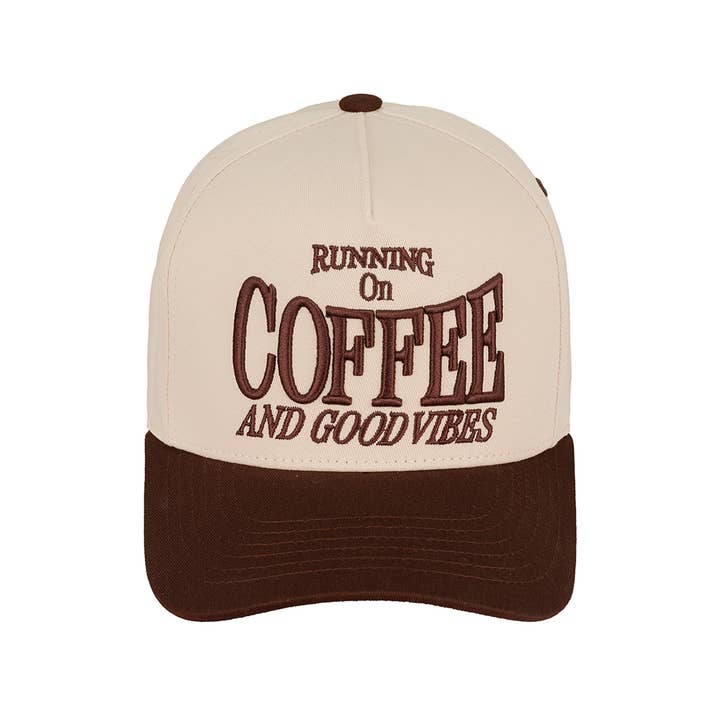 Hana - Wholesale Trucker Hat - Women's - C.C RUNNING ON COFFEE AND GOOD VIBES Trucker Cap1