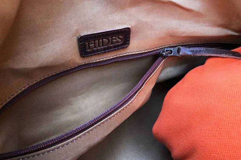 Hides - Wholesale Weekender Bag - Men's - Big Mouth 40L Leather Duffle - Airline Friendly Travel Bag7