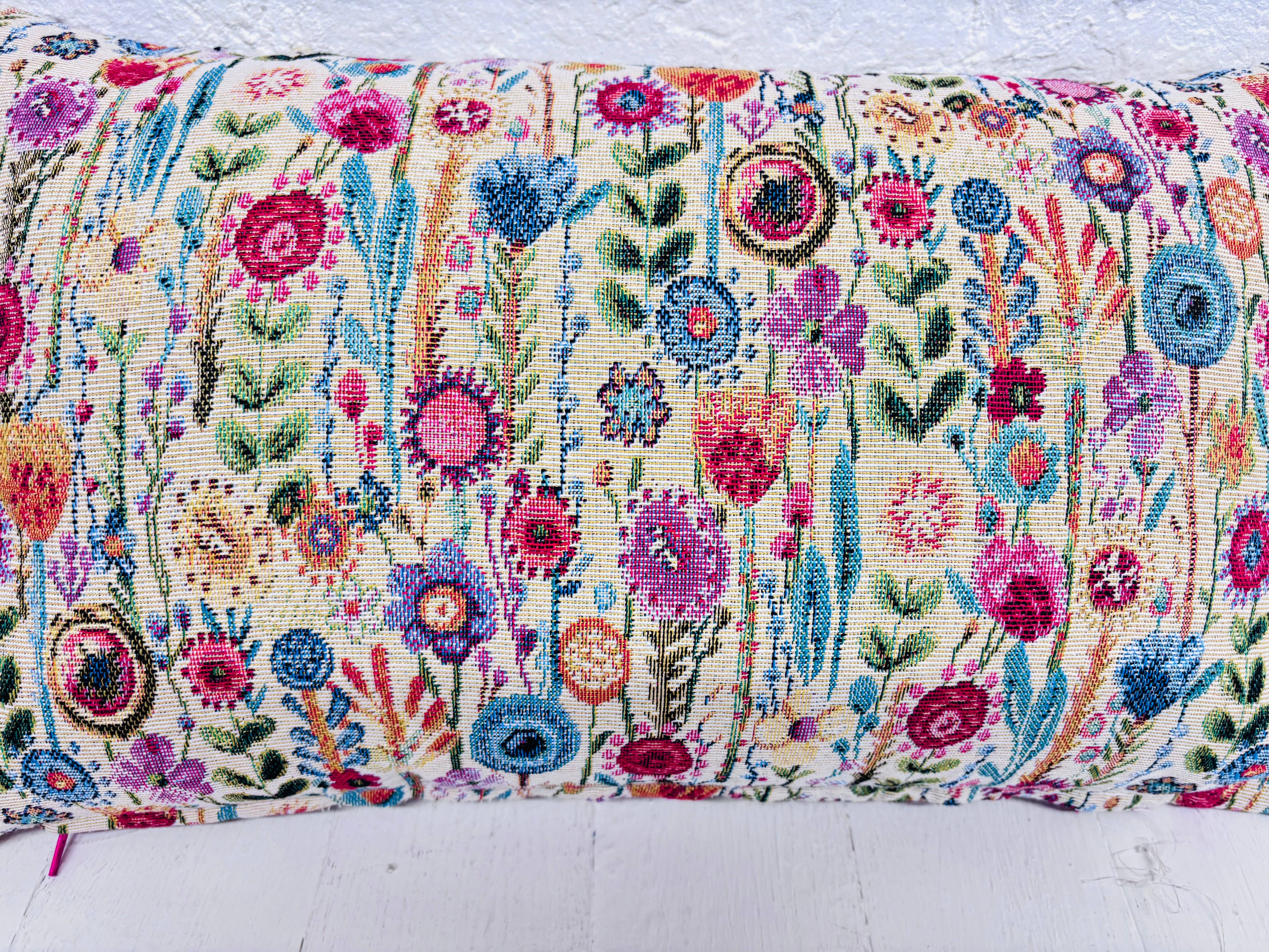 Lizzie Dixon Designs – wholesale Chair cushion – Kew Gardens - Floral Tapestry Cushion2