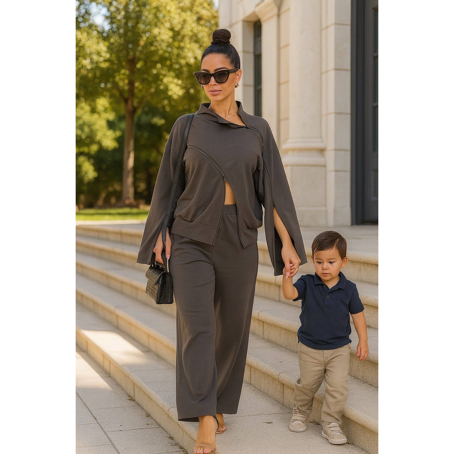 DORCAS - Wholesale Top & Pant Set (NOT Loungewear) - Women's - BAGGY PANTS SET1