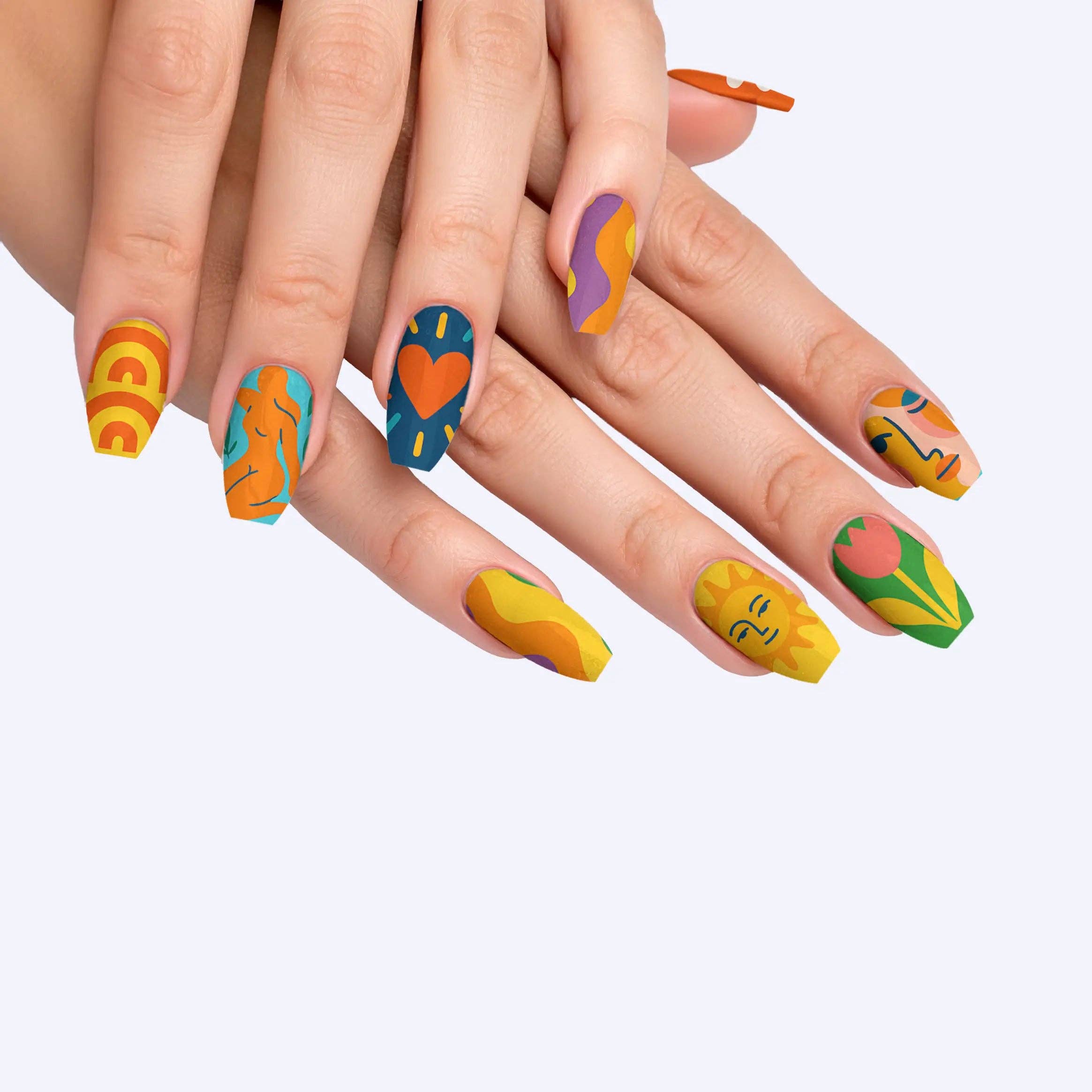 FYNE BODY - Wholesale Press-on/fake nails - Splat-tastic Canvas Creativity Press-On Nails61