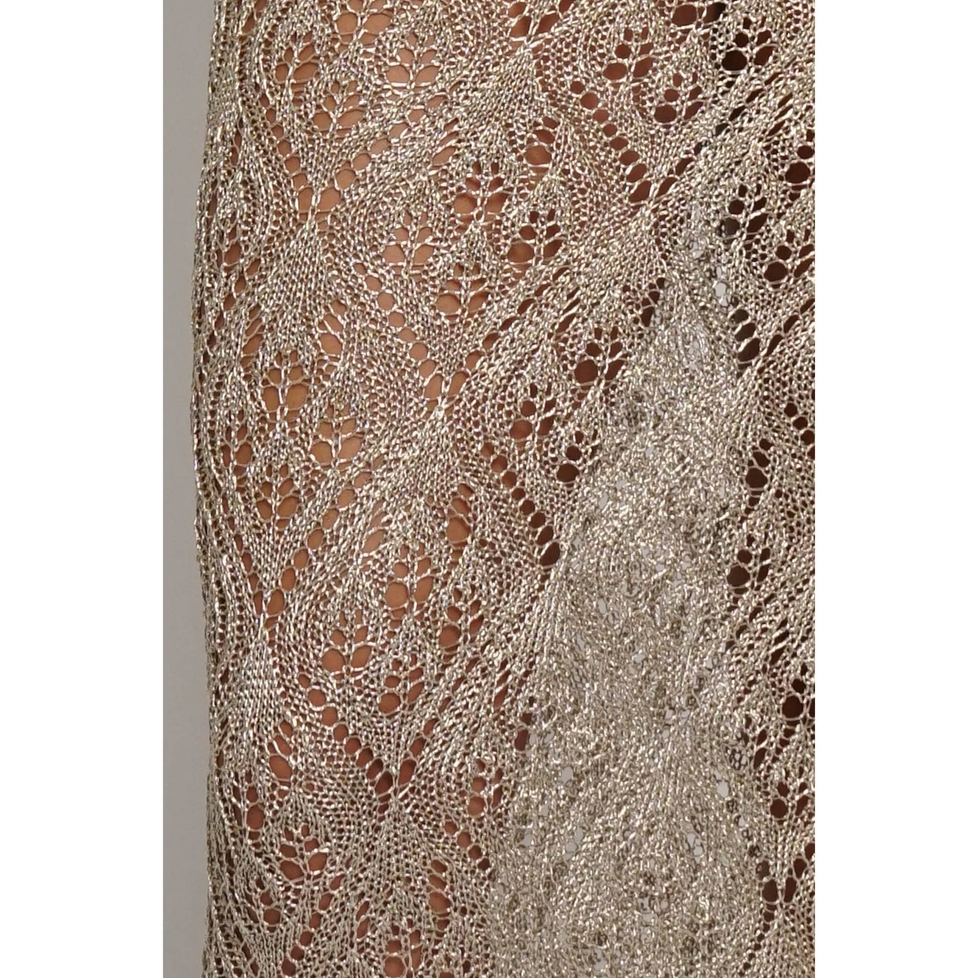 Sans Souci - Wholesale Skirt - Women's - METALLIC KNIT MAXI SKIRT3