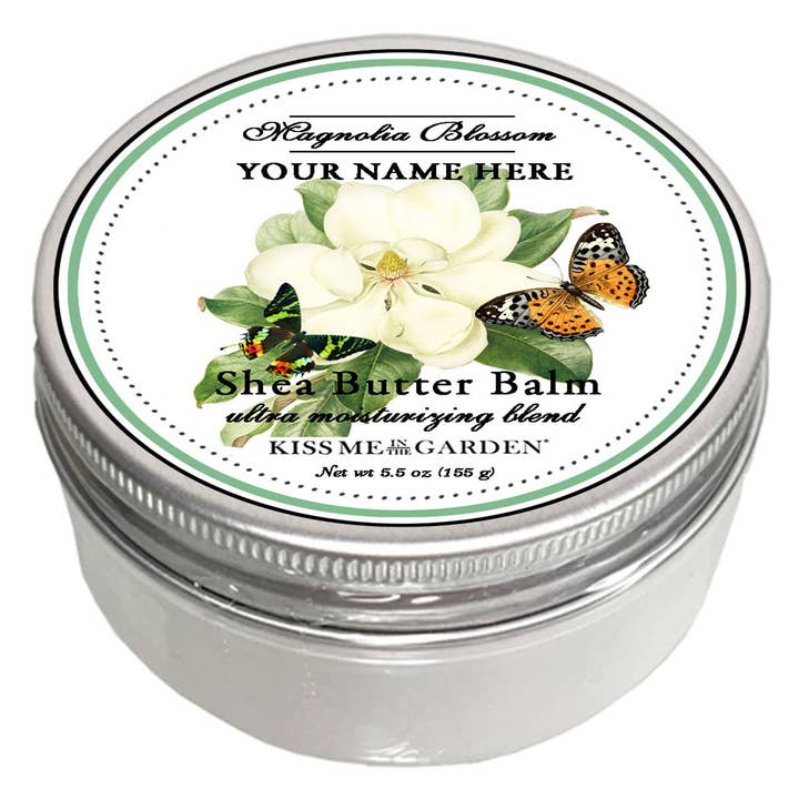 Customizable Garden Lover Balm Magnolia 5 oz for wholesale by Kiss Me in the Garden