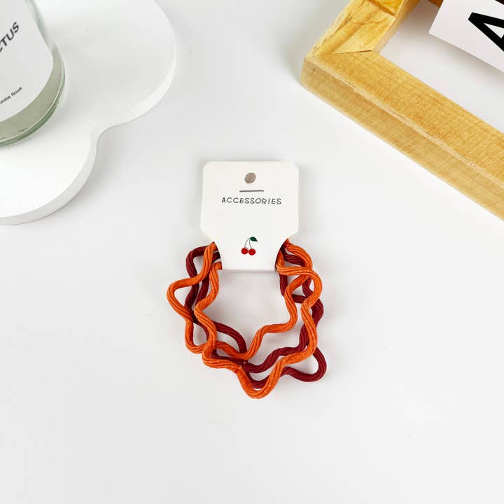 mildstyles - Wholesale Hair Tie - 4 pack of candy-colored high elastic wavy hair ties7