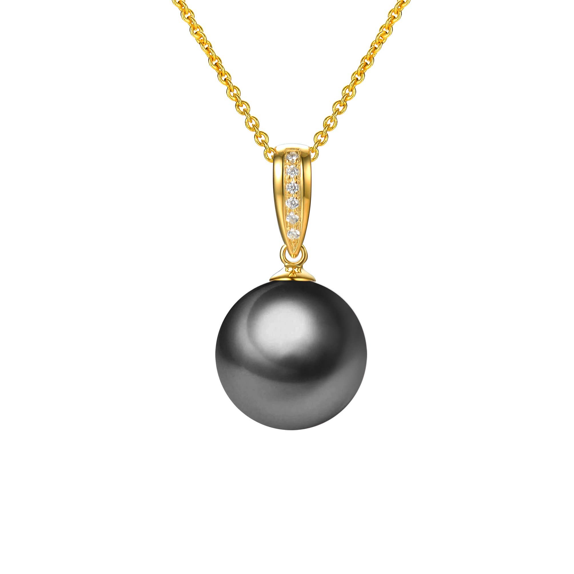 Timeless Pearl - Wholesale Pendant/Charm Necklace - G18k Classic Diamonds Pearl Pendant6