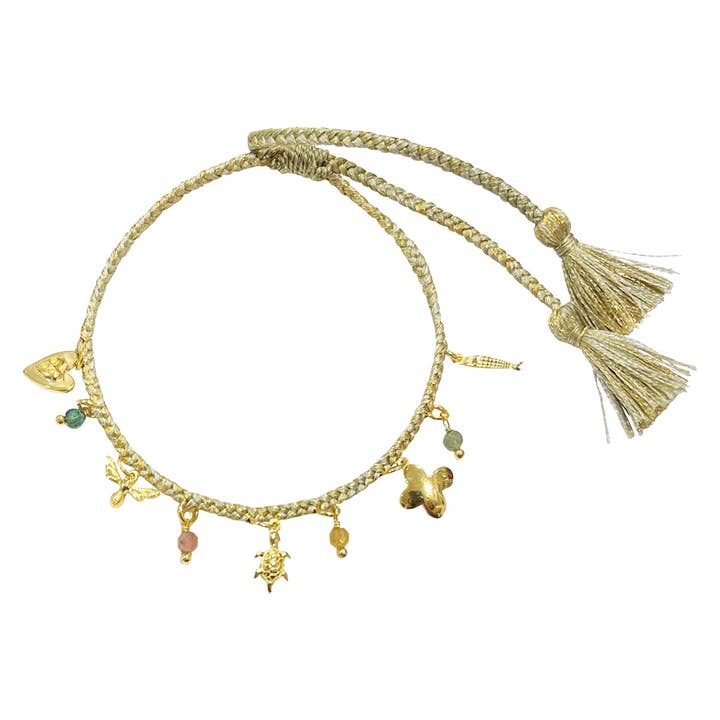 Sophie Deschamps Bijoux - Wholesale Charm/Dangle Bracelet - Charm & Multi-Stone Bracelet - Priya (BETH22)2