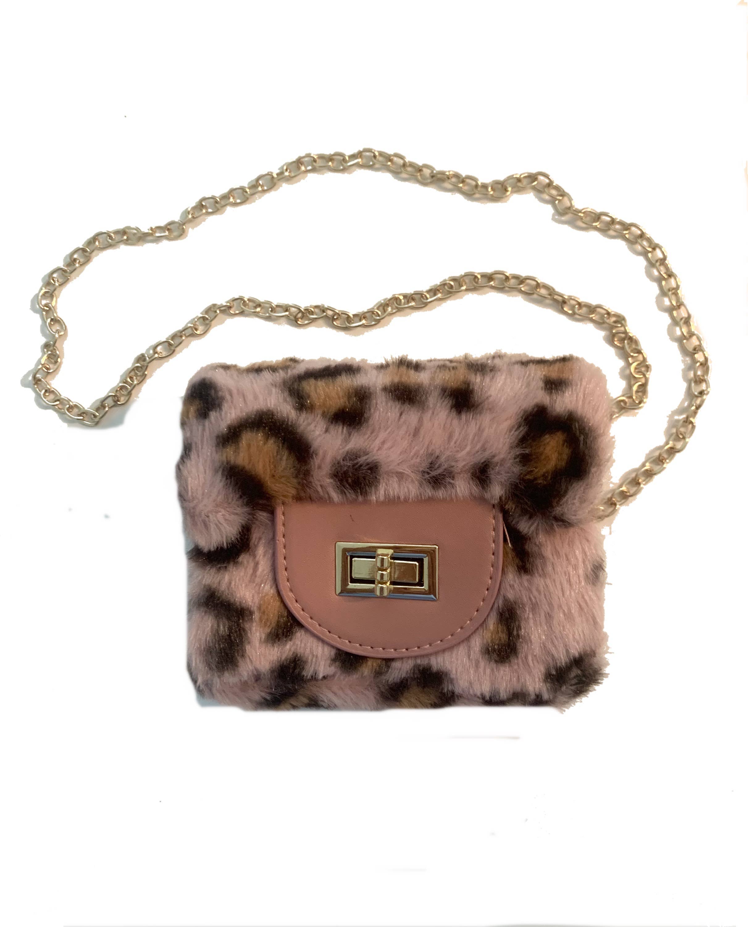 Sparkle Sisters by Couture Clips – wholesale Crossbody bag – kids – Faux Leopard Purse1