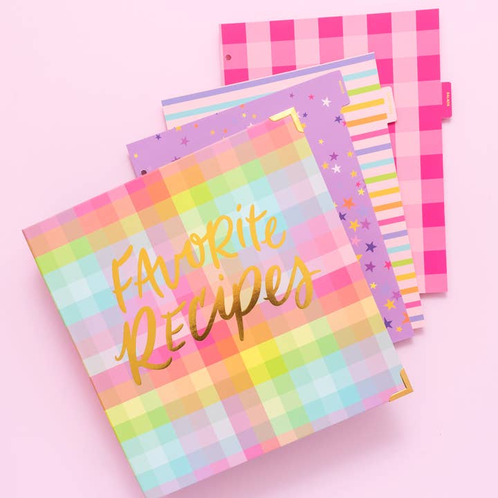 Classeur de recettes avec onglets - Min. 4 (RB-01) pour la vente par Taylor Elliott Designs