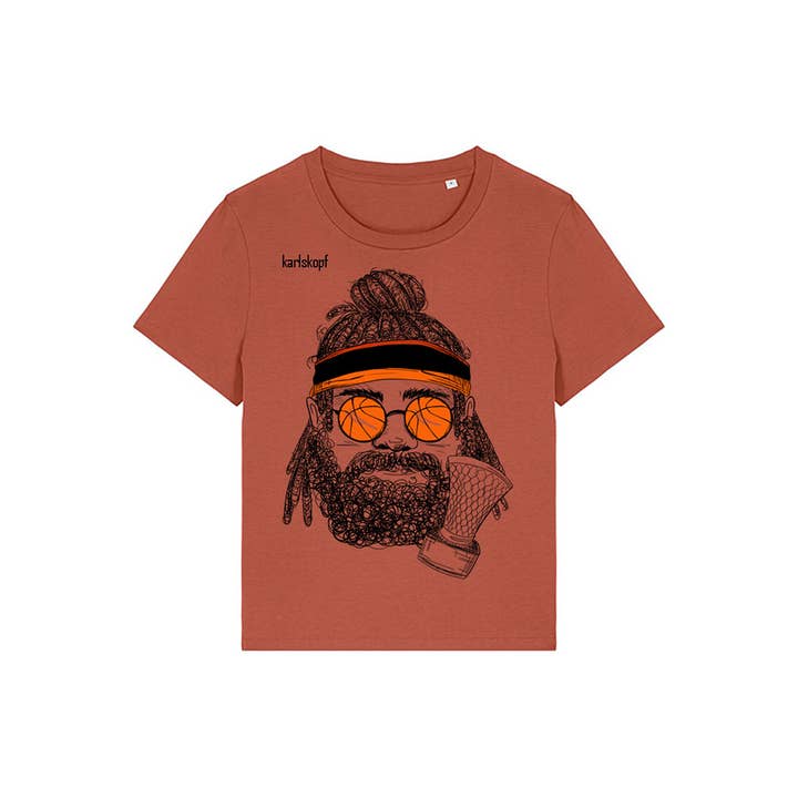 karlskopf - Wholesale Screen Printed T-Shirt - Women's - BASKETBALLER Shirt for women | 100% organic cotton16