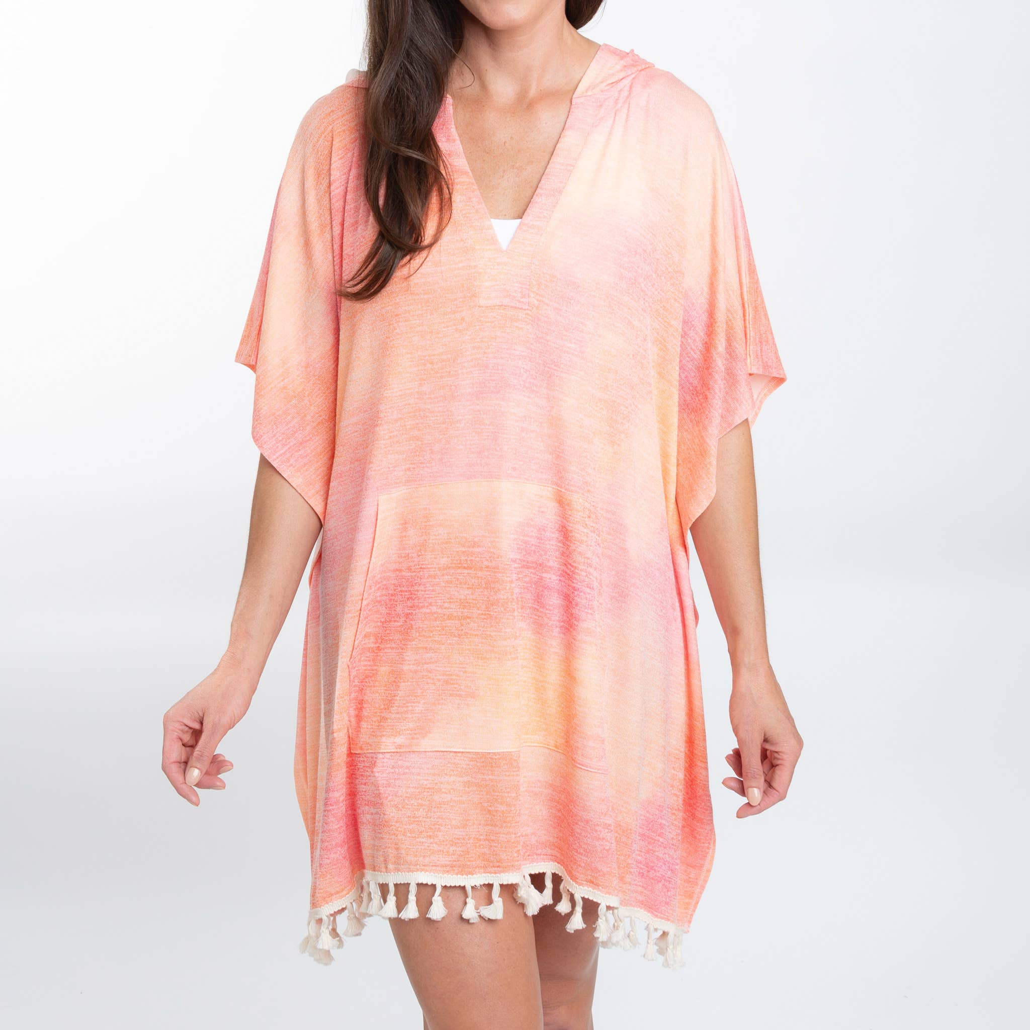 Elsie & Zoey - Wholesale Swim Cover Up - Women's - Naomi One Size Hooded Poncho Swimsuit Cover Up9